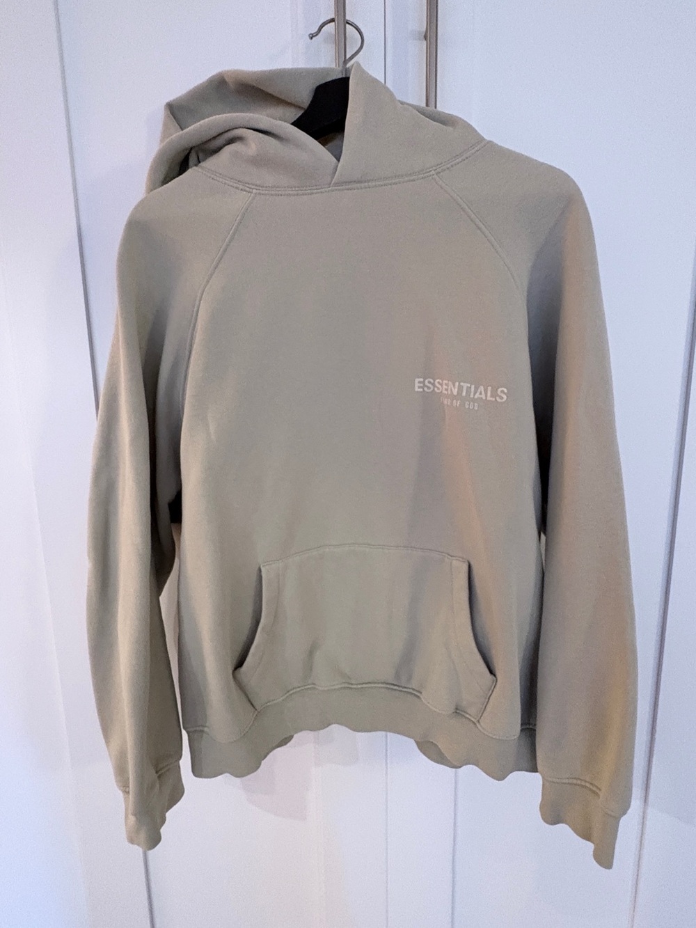 Essentials Men’s Sage Green Crewneck Hoodie